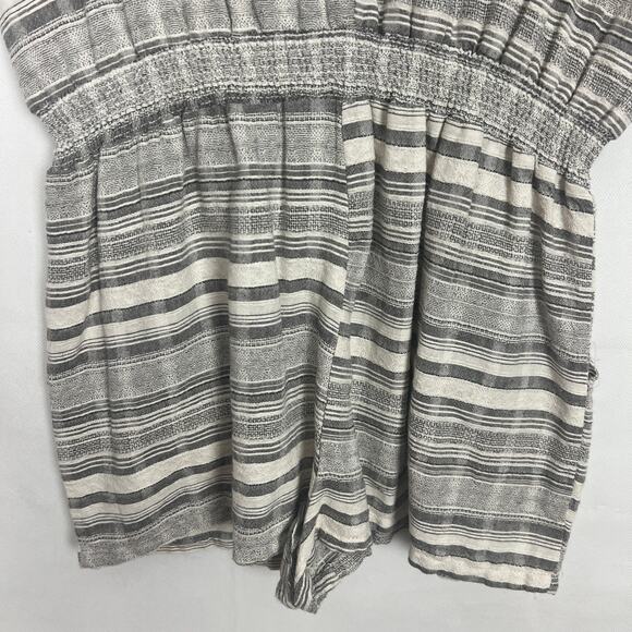 La Reine Striped Sleeveless Romper Size Large - Picture 7 of 11